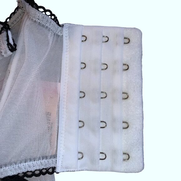 Victoria's Secret Bra Bridal Demi Longline Dream Angels White Tulle Pink 34C NWT - Picture 9 of 13